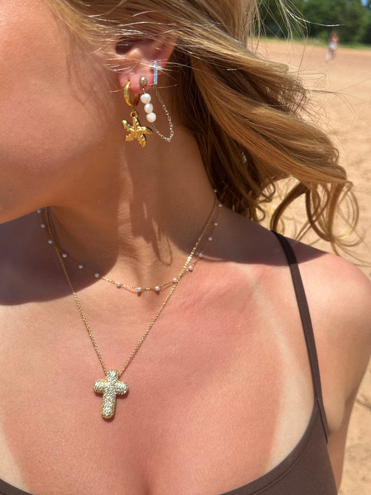 Starfish Drop Hoops