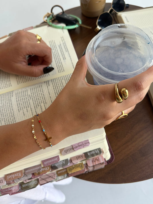 Double Layered Confetti Bracelet