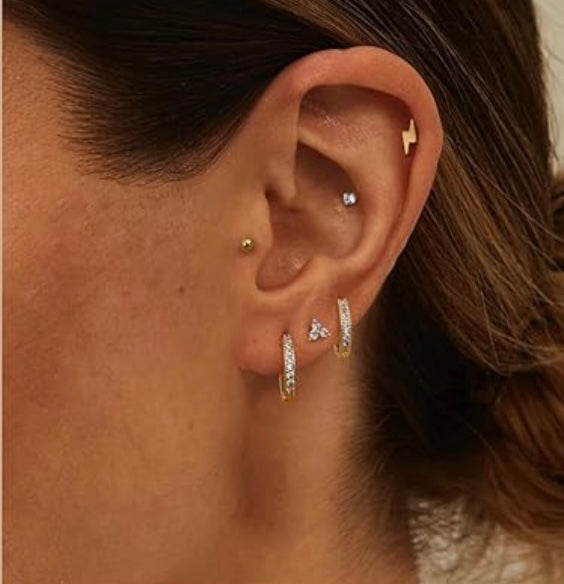 Clover Mini Gold Stud Earrings