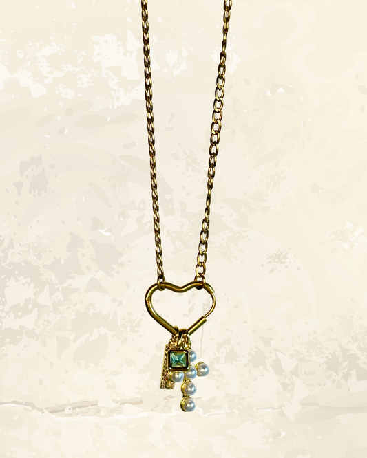 Heart Birthstone Necklace Base