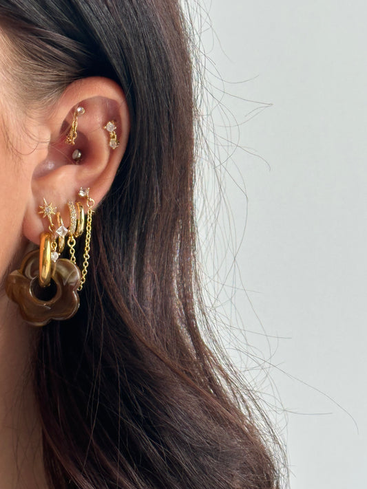 Poppy Hoops - Espresso
