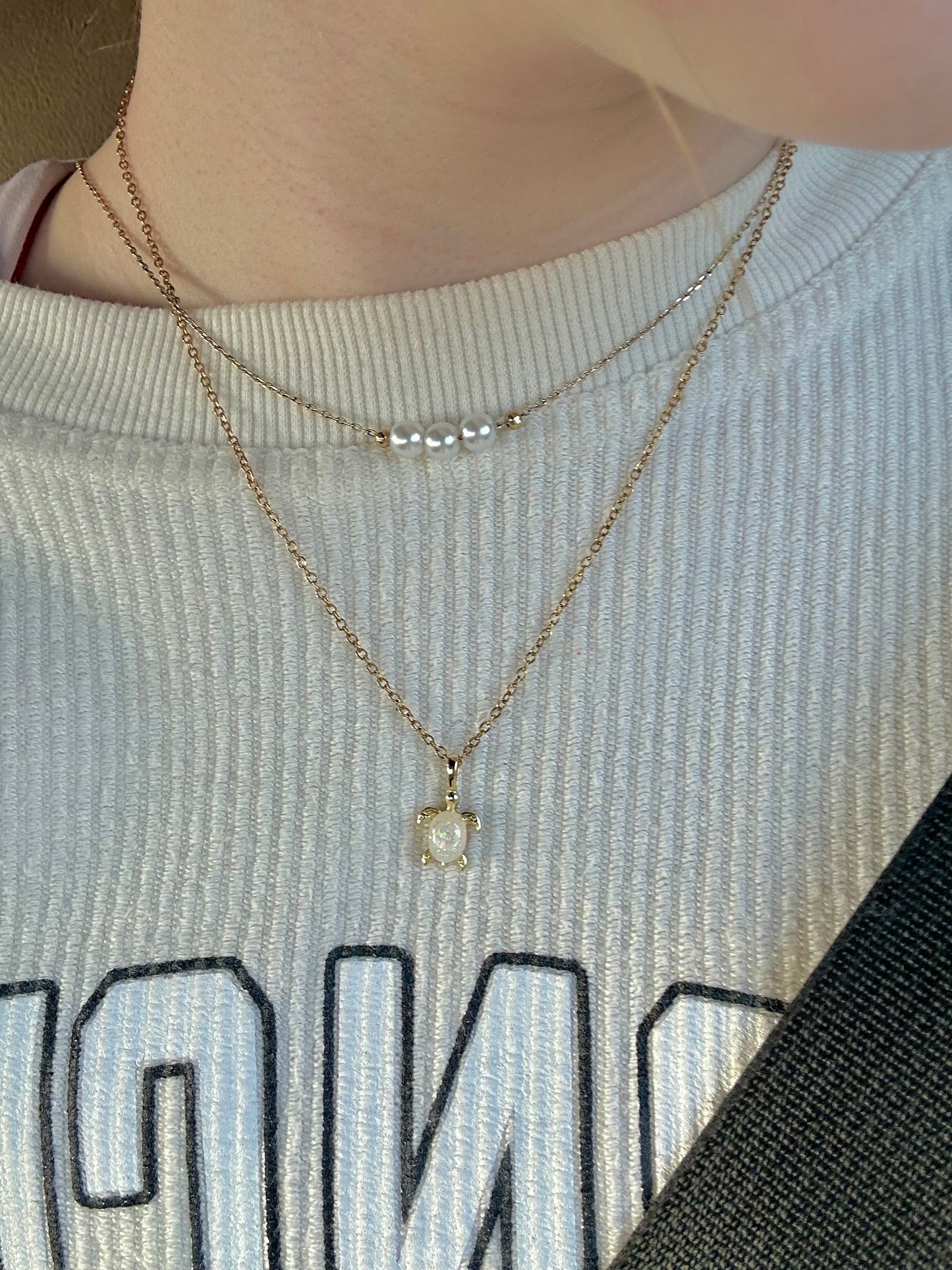Opal Turtle Necklace