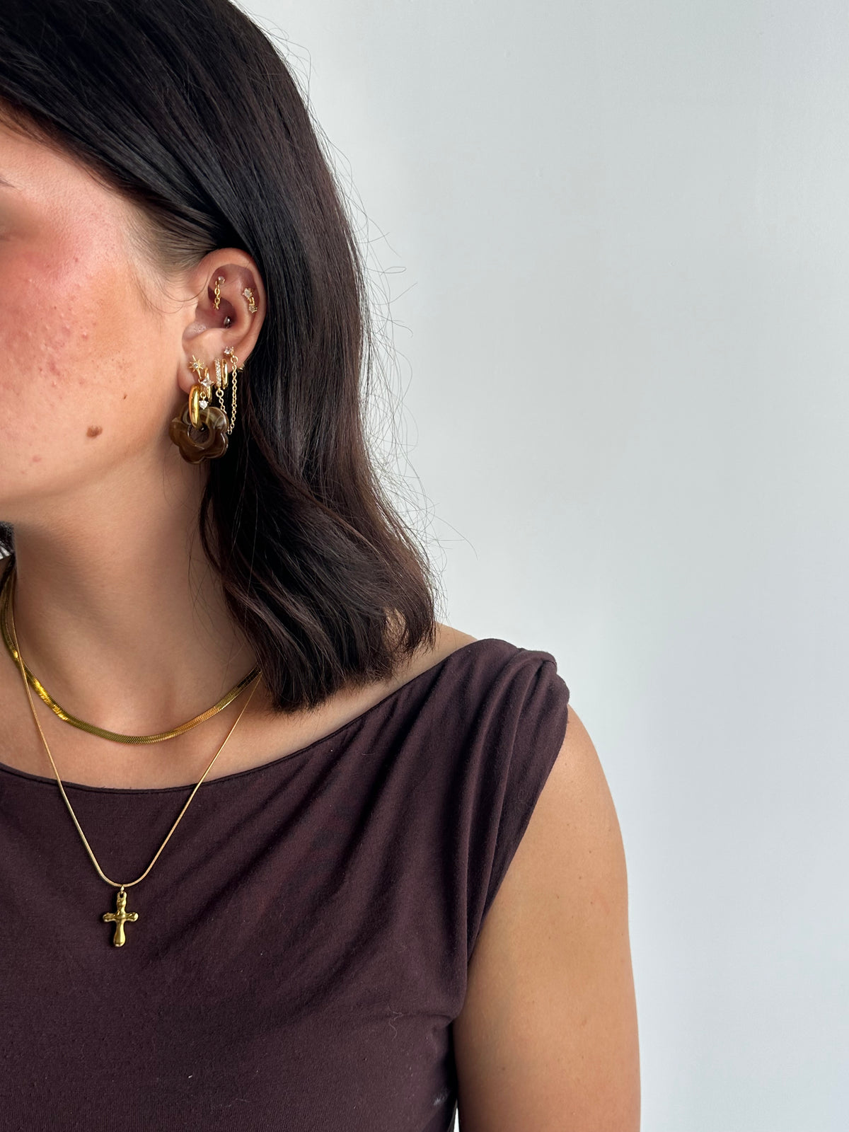 Poppy Hoops - Espresso