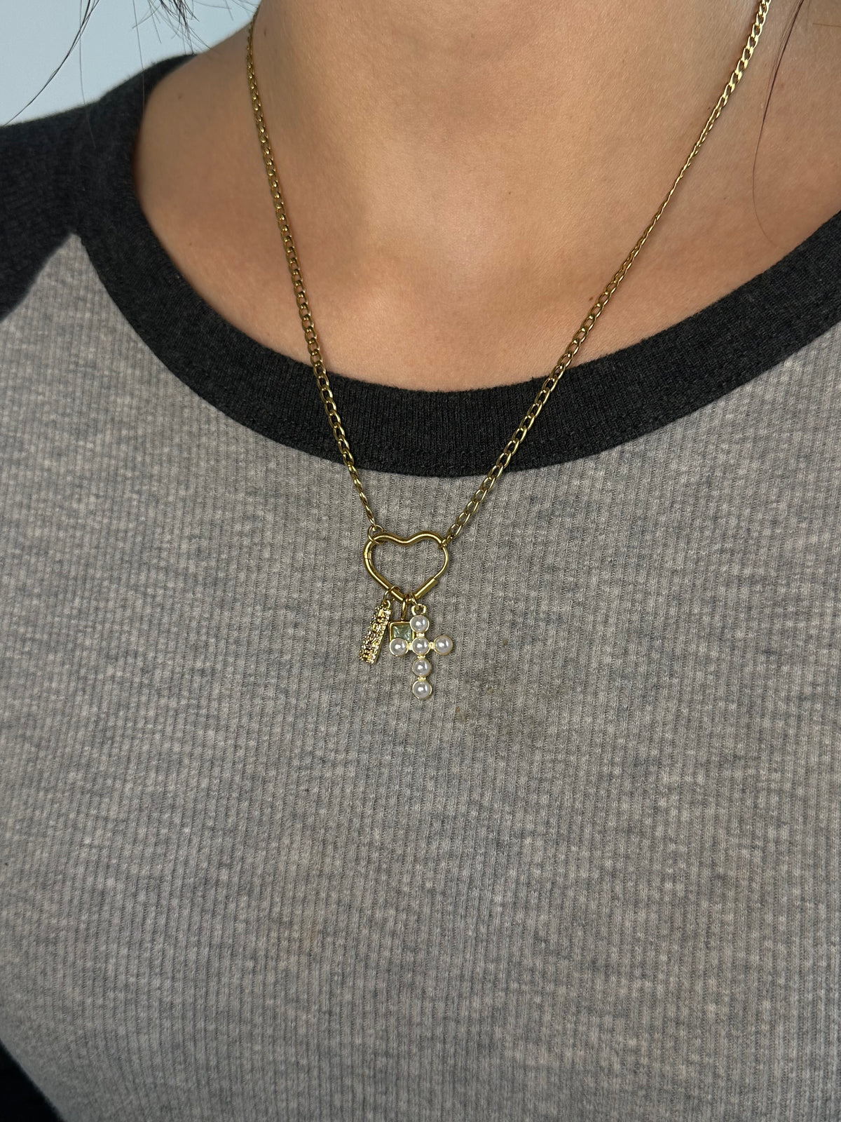 Heart Birthstone Necklace Base