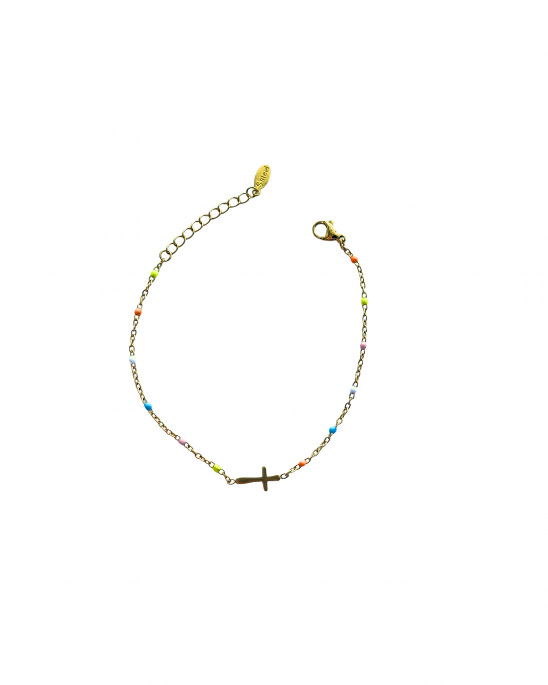 Confetti Cross Bracelet