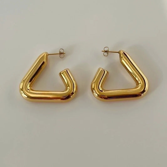 Geometric Earrings - Chunky - Triangle Shape