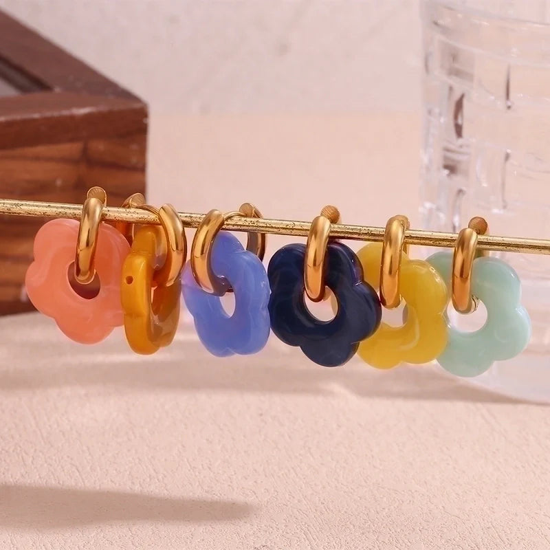 Poppy Hoops - Mint